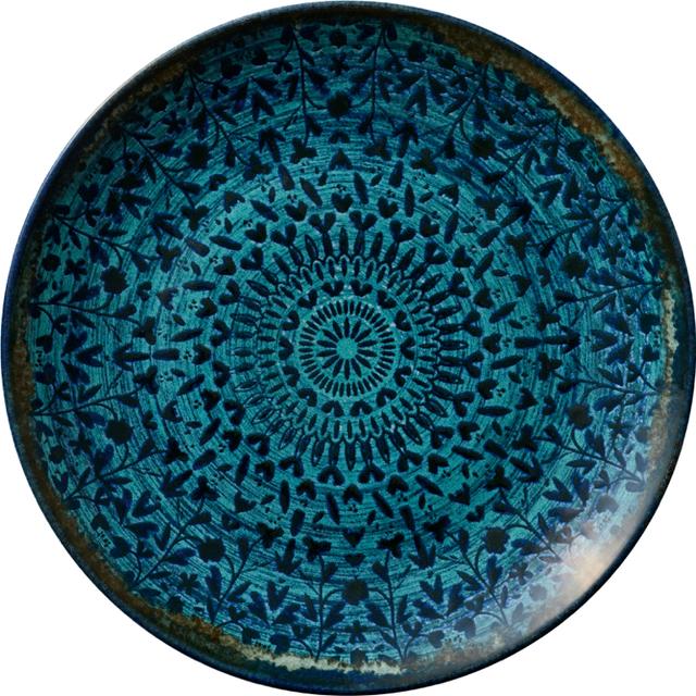 Heart & Soul Mirage Coupebord plat rond - Ø270mm - Indigo