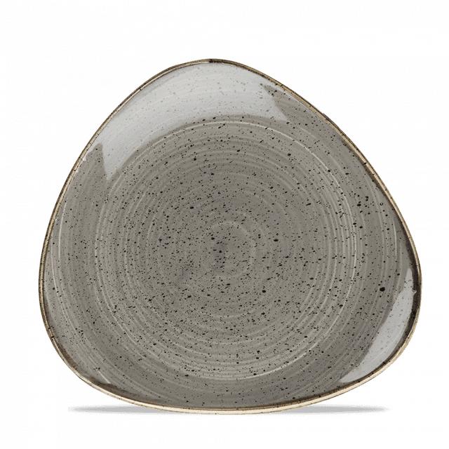 Churchill Stonecast Bord plat driehoek - B 245mm - Peppercorn Grey