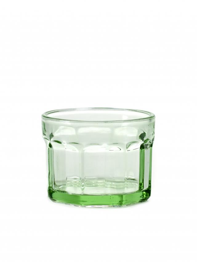 Serax Fish & Fish Glas Small - Ø80mm - H 60mm - 0.16Ltr - Transparant groen