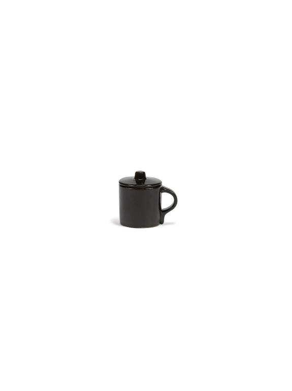 Serax La Mère tableware Espressokopje met deksel - 0.11Ltr - Ebony