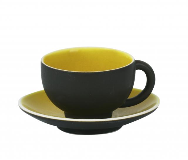 Jars Tourron Theekop met schotel - 0.18Ltr - Citron