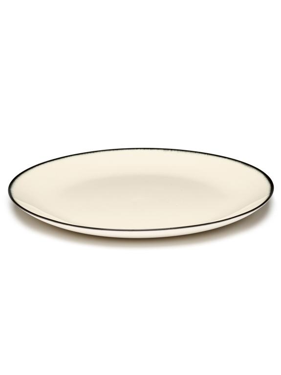 Serax Dé Bord var 1 - Ø280mm - Offwhite/black