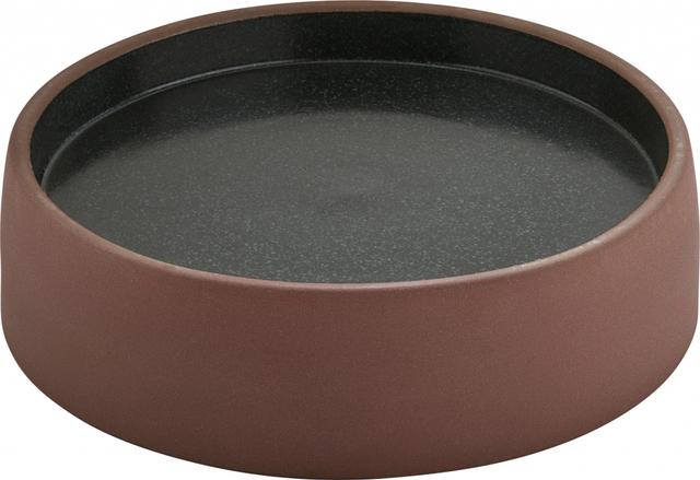 Playground 2in1 Bord plat/diep - Ø160mm - Brown/black