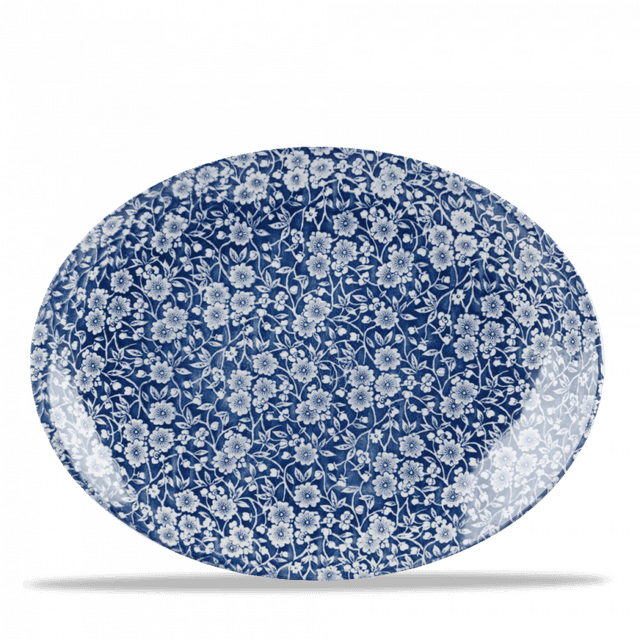 Churchill Vintage Prints Coupebord plat ovaal - 317x255mm - Prague Victorian Calico