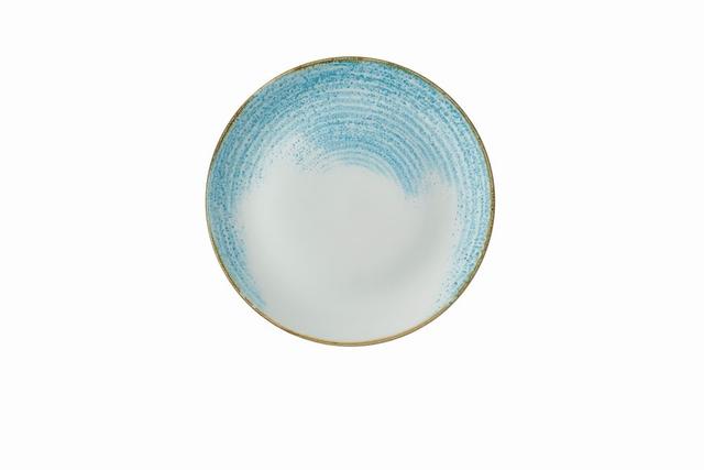Churchill Studio Prints Homespun Accents Coupebord plat - Ø260mm - Aquamarine