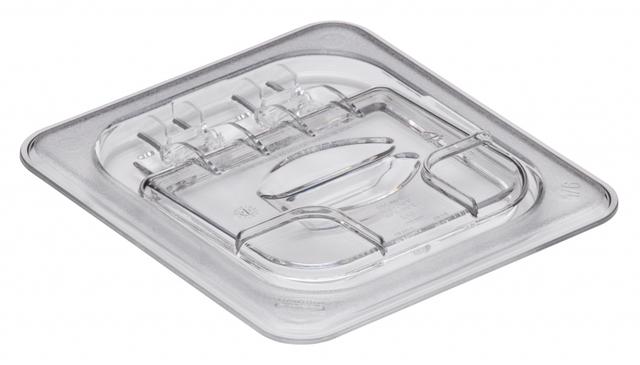 Cambro Deksel met greep en scharnierdeksel 1/6 GN - Clear