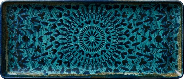 Heart & Soul Mirage Schaal rechthoekig - 350x150x24mm - Indigo