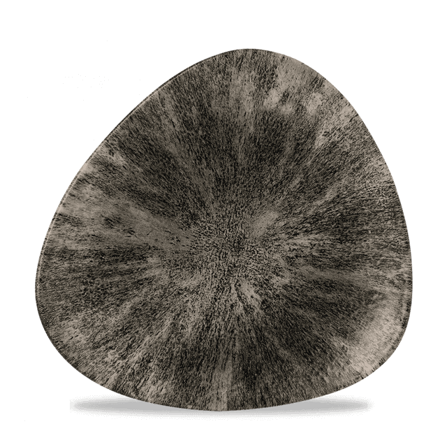 Churchill Studio Prints Stone Bord plat driehoek - B 203mm - Quartz Black
