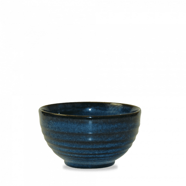 Churchill Bit on the Side Schaal geribbeld - Ø130mm - 0.56Ltr - Sapphire Blue