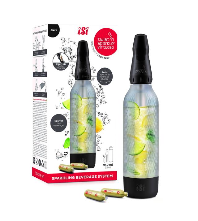 iSi Twist‘n Sparkle Virtuoso Starter Set - 0.95Ltr - Onyx