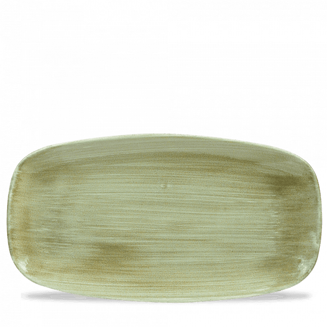 Churchill Stonecast Patina Bord plat langwerpig - 355x189mm - Burnished Green