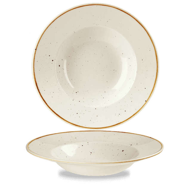 Churchill Stonecast Bord diep met brede rand - Ø280mm - 0.468Ltr - Barley White