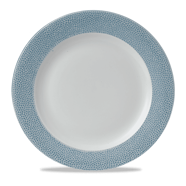 Churchill Isla Spinwash Bord plat met rand - Ø305mm - Ocean Blue