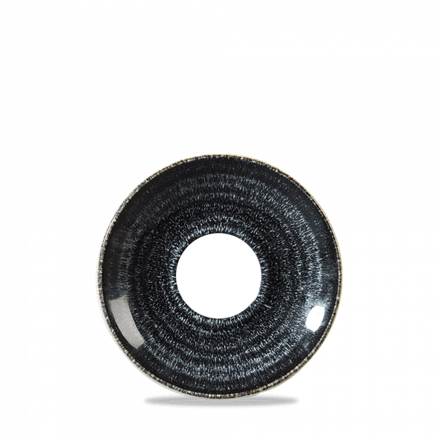 Churchill Studio Prints Homespun Schotel voor cappuccinokop - Ø156mm - Charcoal Black