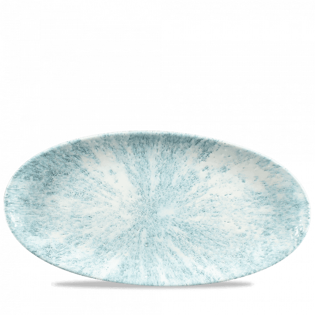 Churchill Studio Prints Stone Bord plat ovaal - 347x173mm - Aquamarine