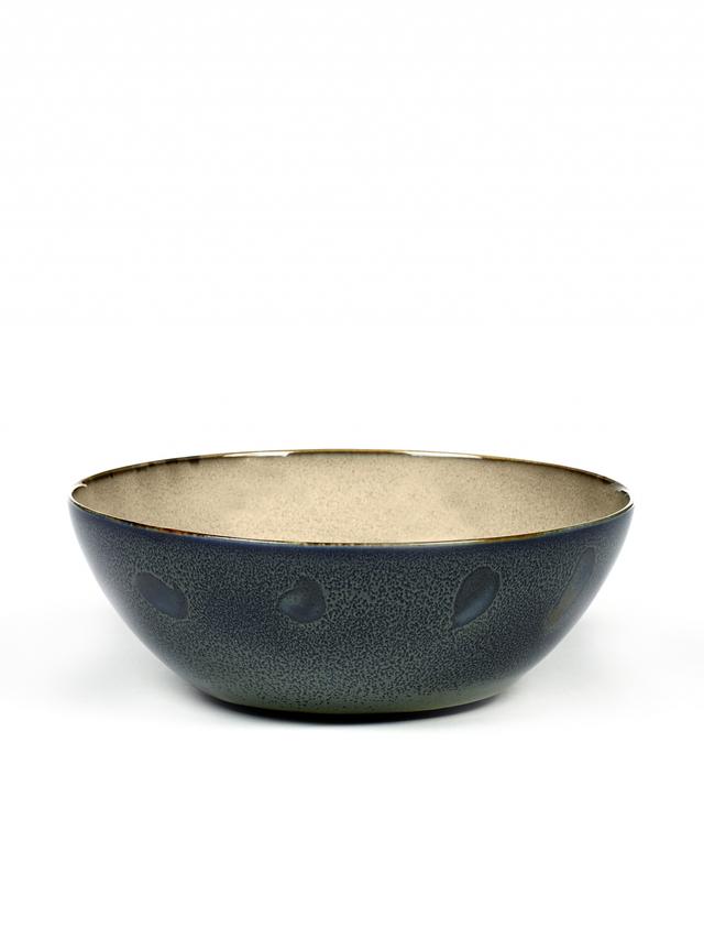 Serax Kom XL - Ø184mm - H 71mm - Misty grey/dark blue