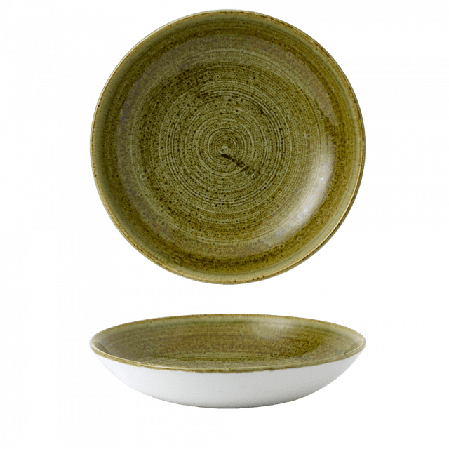 Churchill Stonecast Plume Coupebord diep - Ø248mm - 1.14Ltr - Olive