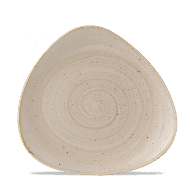 Churchill Stonecast Bord plat driehoek - B 245mm - Nutmeg Cream