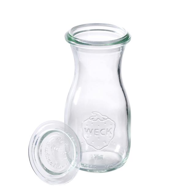 APS Weckflessen met deksel set 6 stuks - 0.15Ltr- Transparant