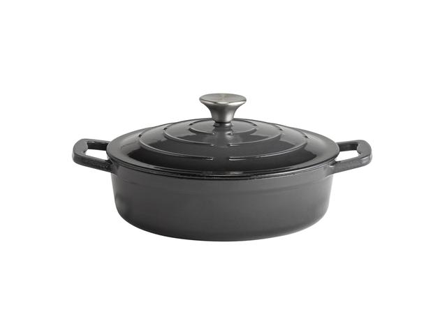 APS Braadpan met deksel 5 Stars - 2.5Ltr - Antraciet