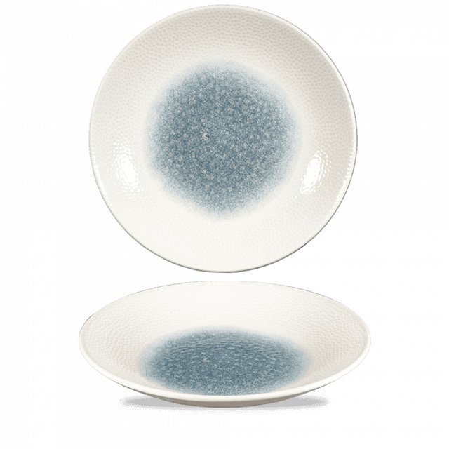 Churchill Isla Print Coupebord diep laag - Ø281mm - H 37mm - Topaz Blue