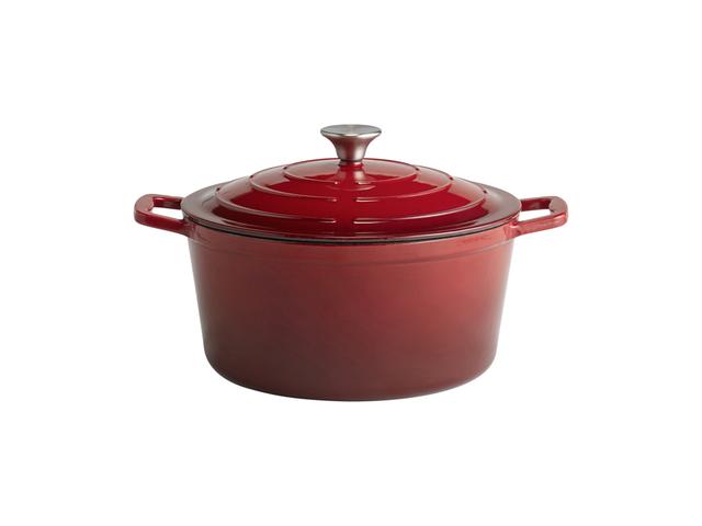 APS Kookpan met deksel 5 Stars - 6Ltr - Rood