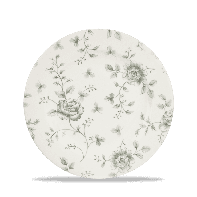 Churchill Vintage Prints Bord plat met decor - Ø210mm - Grey Rose Chintz