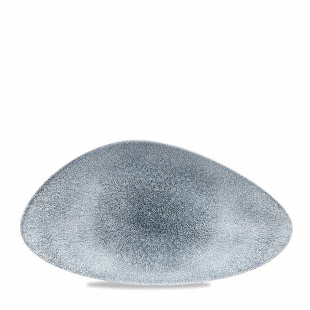 Churchill Studio Prints Raku Bord plat driehoek - 355x188mm - Topaz Blue