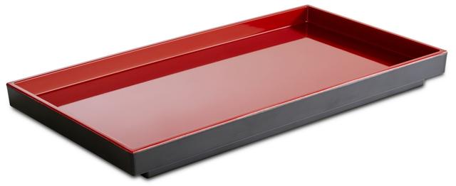 APS Plateau Asia Plus 1/3GN - 325x176x30mm - Zwart/rood