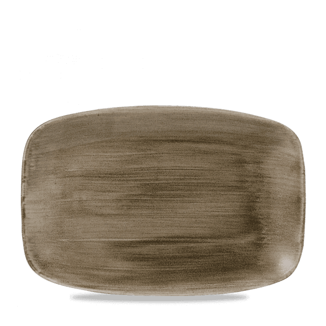 Churchill Stonecast Patina Bord plat langwerpig - 344x234mm - Antique Taupe