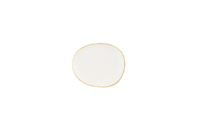 Churchill Stonecast Bord plat opal organisch - Ø185mm - Barley White