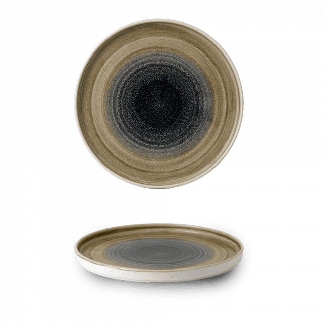 Churchill Stonecast Aqueous Bord plat met opstaande rand - Ø260mm - Bayou
