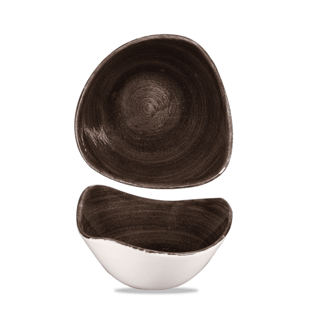 Churchill Stonecast Patina Schaal driehoek - B 153mm - Iron Black