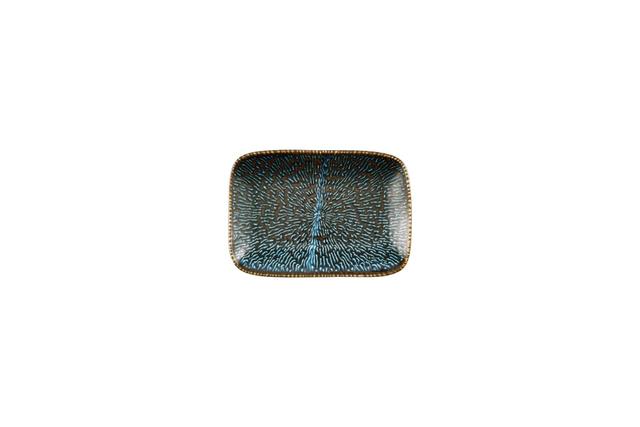 Churchill Inked Cascade Bord plat rechthoekig - 260x180mm - Sapphire Blue