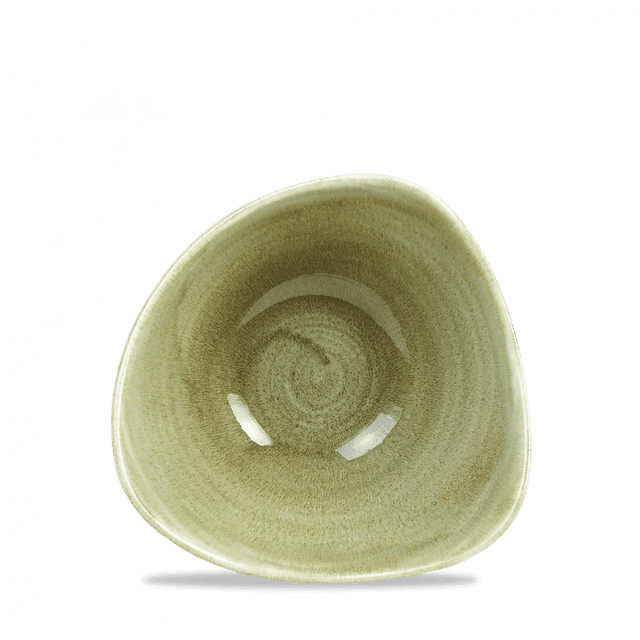 Churchill Stonecast Patina Schaal driehoek - B 153mm - Burnished Green