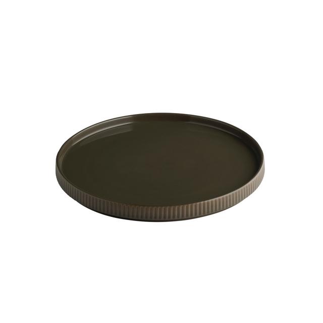 APS Bord plat The Grid - Ø260mm - H 25mm - Mud