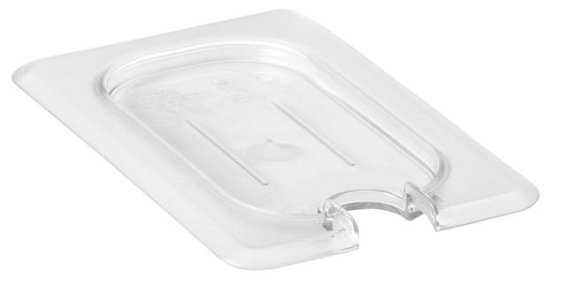 Cambro Deksel met lepeluitsparing 1/9 GN - Clear