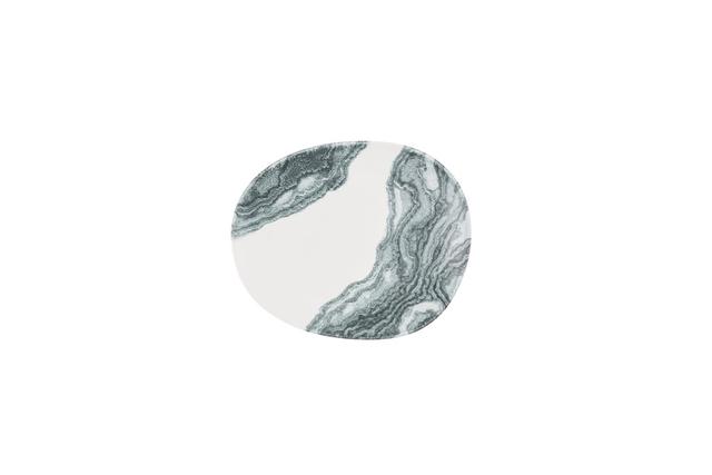 Churchill Inked Tide Bord plat opal organisch - Ø260mm - Black