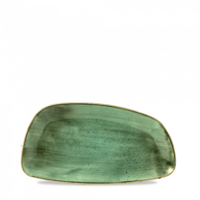 Churchill Stonecast Bord plat geo - 300x155mm - Samphire Green