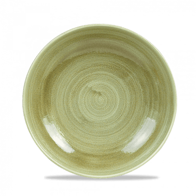 Churchill Stonecast Patina Coupebord diep - Ø248mm - 1.14Ltr - Burnished Green