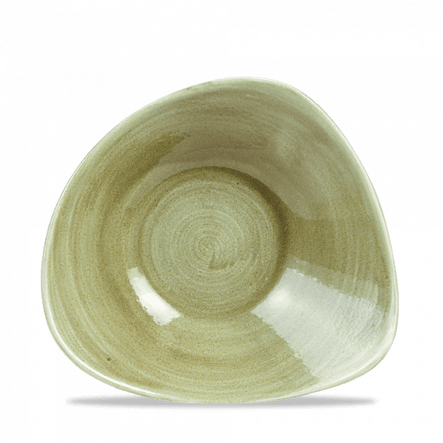 Churchill Stonecast Patina Schaal driehoek - B 235mm - Burnished Green