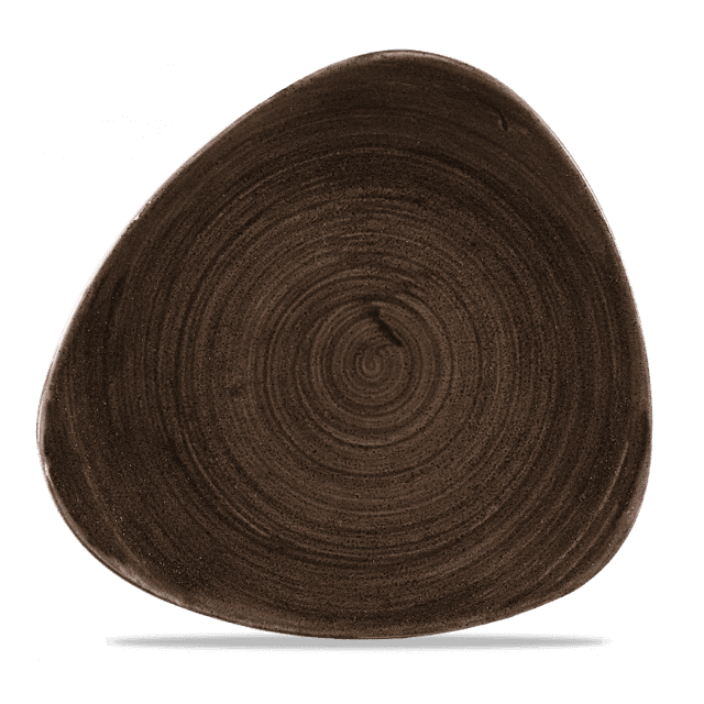 Churchill Stonecast Patina Bord plat driehoek - B 245mm - Iron Black