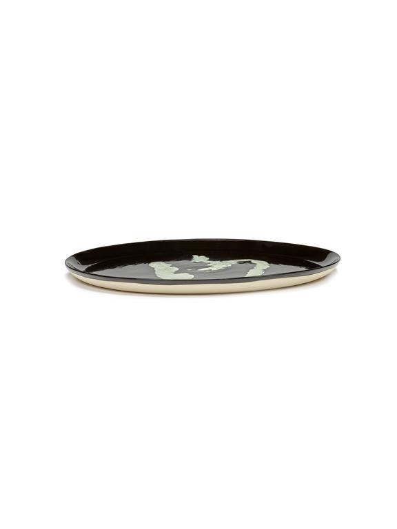 Serax Feast Bord L - Ø350mm - Black pepper white