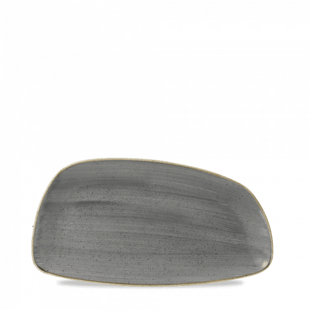 Churchill Stonecast Bord plat geo - 300x155mm - Peppercorn Grey