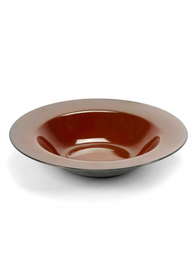Serax Degustation Large round - Ø273mm - H 53mm - Rust/Smokey blue