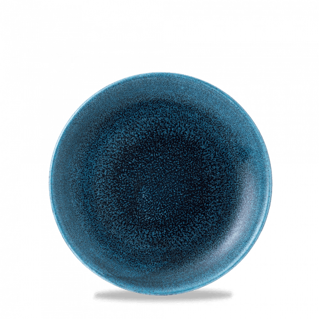 Churchill Stonecast Aqueous Coupebord plat - Ø165mm - Lagoon