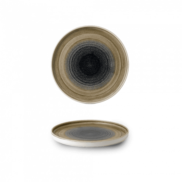 Churchill Stonecast Aqueous Bord plat met opstaande rand - Ø210mm - Bayou