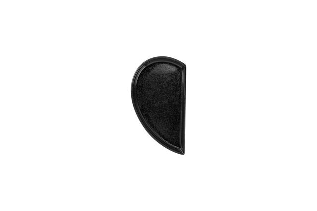 RAK Cliché Bord plat zonder rand links/deksel - 100x180x25mm - Karbon Black