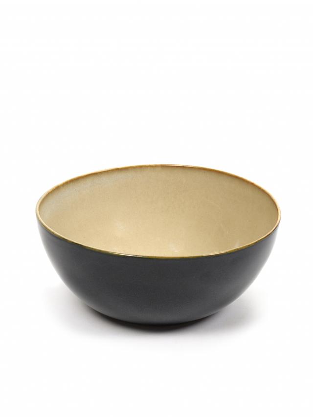 Serax Schaal L - Ø155mm - H 60mm - Misty grey/dark blue