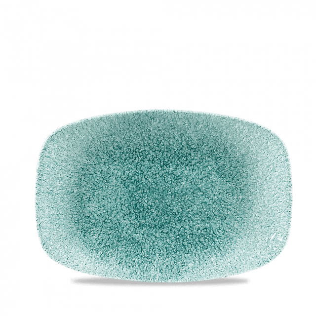 Churchill Studio Prints Raku Bord plat langwerpig - 237x157mm - Jade Green